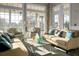Bright sitting area with comfortable sofas, stylish decor, and large windows with scenic views at 222 River Martin Ct, Summerville, SC 29483