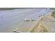 Expansive aerial view of harbor showing the community docks with boat slips available at 2516 Willbrook Ln, Mount Pleasant, SC 29466