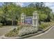 Welcoming entrance to RiverTowne on the Wando with well-maintained landscaping around the community sign at 2516 Willbrook Ln, Mount Pleasant, SC 29466