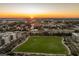 Stunning aerial view of the city at sunset, showcasing its architecture and open green space at 330 Concord St # 14 A, Charleston, SC 29401