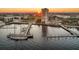 Aerial view of the marina and waterfront at sunset at 330 Concord St # 14 A, Charleston, SC 29401