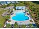 Aerial view of community pool, playground, and amenity center offers outdoor fun and recreation at 402 Spectrum Rd, Summerville, SC 29486