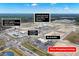 Aerial view of various food and business establishments in Cane Bay near new real estate at 402 Spectrum Rd, Summerville, SC 29486