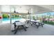 Community pavilion featuring picnic tables with a view of the pool and playground at 402 Spectrum Rd, Summerville, SC 29486