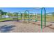 Community playground featuring swings with a pond in the background at 402 Spectrum Rd, Summerville, SC 29486