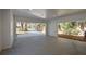 Spacious garage with concrete flooring and open doorways, providing ample parking and storage space at 499 Lackland Ct, Mount Pleasant, SC 29464