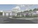 An artistic rendering of a property with modern exterior, parking area and landscape at 567 Faison Rd # 7, Mount Pleasant, SC 29466