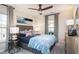 Well-decorated bedroom with a plush bed, modern decor, and a relaxing ambiance at 593 Red Monarch Way, Moncks Corner, SC 29461