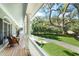 Outdoor porch with columns and views of the outdoors at 5991 Joseph Blake Ln, Wadmalaw Island, SC 29487