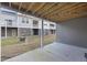 View of covered backyard patio overlooking lawn, perfect for outdoor gatherings at 612 Mclernon Trce, Johns Island, SC 29455
