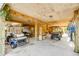 Spacious garage with ample parking for golf carts and storage at 619 E Erie Ave, Folly Beach, SC 29439