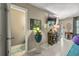 Inviting entryway with tiled floor, stylish decor, and access to a powder room at 925 Dills Bluff Rd # 34, Charleston, SC 29412