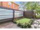 Small backyard featuring artificial grass, a privacy fence, and low-maintenance landscaping at 941 Law Ln, Mount Pleasant, SC 29464