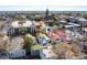 Beautiful Charleston aerial view featuring historic buildings and churches on a sunny day at 100 Queen St, Charleston, SC 29401