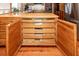 Expansive kitchen storage with drawers revealed beneath the wooden countertop at 106 Caveson Dr, Summerville, SC 29483