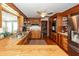 Charming kitchen with custom wood cabinets, butcher block countertop and stainless steel appliances at 106 Caveson Dr, Summerville, SC 29483