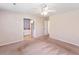Neutral bedroom features carpet and a ceiling fan at 108 Nightingale Manor, North Charleston, SC 29418