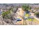 Aerial view of the home, surrounding properties and cleared area in the back at 117 Roberts Rd, Summerville, SC 29483