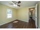 Bedroom with ceiling fan, natural light, and connecting door to another room at 117 Roberts Rd, Summerville, SC 29483