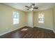 Bedroom features two windows for natural light and a ceiling fan at 117 Roberts Rd, Summerville, SC 29483