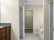 Bathroom with a bathtub, walk-in shower, granite countertop vanity, and walk-in closet at 212 Medford Dr, Summerville, SC 29485