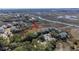 Aerial view of the property showcasing its location within a picturesque community by water at 2135 Landfall Way, Seabrook Island, SC 29455