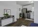 Open kitchen with stainless steel appliances and modern finishes at 2218 Dover St, North Charleston, SC 29405
