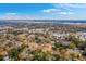 Overhead view of a community near a wide river or delta. Several retail areas can be seen from above at 2410 Trent St, Charleston, SC 29414