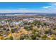 Aerial view of a neighborhood near the water, featuring a mix of residential and commercial properties at 2410 Trent St, Charleston, SC 29414