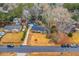 Overhead shot of the property, displaying the home's layout and street access at 2410 Trent St, Charleston, SC 29414
