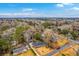 An aerial view of a charming neighborhood showcasing the well-maintained homes and lush greenery at 2410 Trent St, Charleston, SC 29414