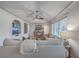 Open-concept living room with hardwood floors, recessed lighting, and a cozy seating area, ideal for entertaining at 2410 Trent St, Charleston, SC 29414