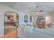 Bright living room with hardwood floors seamlessly connecting to the kitchen, offering a spacious and modern feel at 2410 Trent St, Charleston, SC 29414