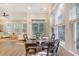 Comfortable dining room with lots of light, with a view to the living room area at 3092 Emma Ln, Mount Pleasant, SC 29466