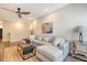 Comfortable living room featuring a large sectional sofa and stylish decor at 3092 Emma Ln, Mount Pleasant, SC 29466