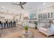 Open living space with a large kitchen island and comfortable seating area at 3092 Emma Ln, Mount Pleasant, SC 29466