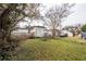 Overgrown backyard with shed, showcasing the outdoor space's potential at 355 Nassau St, Charleston, SC 29403