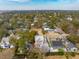 Beautiful aerial shot of homes nestled among mature trees, highlighting the neighborhood's tranquil setting at 425 Mccants Dr, Mount Pleasant, SC 29464