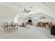 Large bonus room with shiplap walls, a ceiling fan and lots of space for activities at 425 Mccants Dr, Mount Pleasant, SC 29464