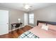 Bedroom features a ceiling fan, desk, hardwood floors and great natural light from a window at 426 Mountain Laurel Cir, Goose Creek, SC 29445