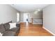 Living room with hardwood floors, neutral paint, and staircase access to the second floor at 426 Mountain Laurel Cir, Goose Creek, SC 29445