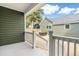 View of a back porch with a green exterior at 5 Maranda Holmes St, Charleston, SC 29403