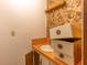 Bathroom showing sink with orange countertop and missing drawer faces at 609 Levee Dr, Moncks Corner, SC 29461