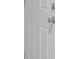 White six-panel door with silver hardware at 105 Peacock Pl, Summerville, SC 29485