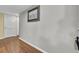 Hallway with wood flooring and wall decor at 105 Peacock Pl, Summerville, SC 29485