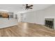 Cozy living room with a fireplace, seamlessly connected to the kitchen at 105 Waylon Dr, Summerville, SC 29483