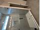 A modern bathroom shower features stylish tile, a glass enclosure, and sleek fixtures at 1082 Glenshaw St, North Charleston, SC 29405