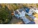 Aerial view of the home showcasing the well-manicured lawn, and neighborhood at 1253 Lakefront Dr, Charleston, SC 29412