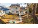 The backyard features a patio, a firepit, and a fenced-in yard with plenty of space at 1253 Lakefront Dr, Charleston, SC 29412
