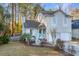 Charming two-story home featuring a light blue front door, light beige siding, and a well-manicured front yard at 1253 Lakefront Dr, Charleston, SC 29412
